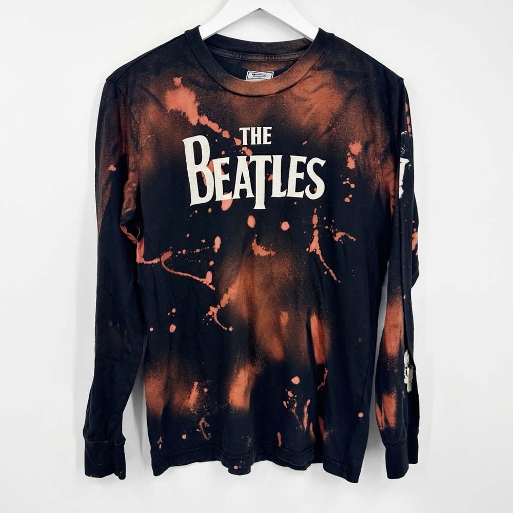 The Beatles American Eagle Outfitters Custom Bleach Splatter Shirt Size Small